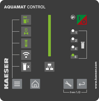 AQUAMAT CONTROL é o comando do separador de água/óleo.