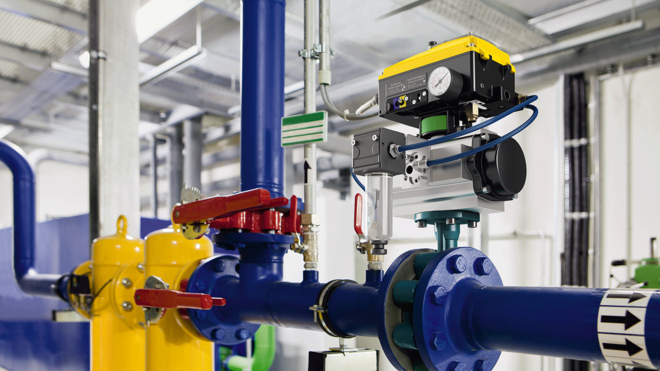 DHS 4.0 instalado numa central de ar comprimido.