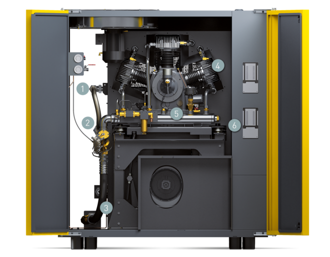 Componentes para o recompressor-sistema compacto da série DN C (primeira página)