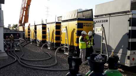 Colocação em funcionamento dos dez sistemas MOBILAIR.