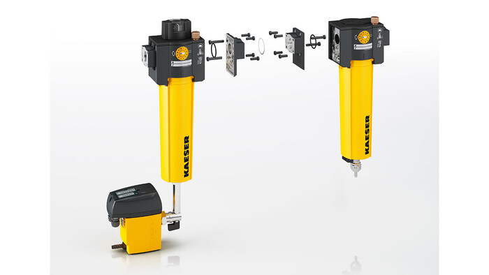 Filtro de tratamento do ar comprimido