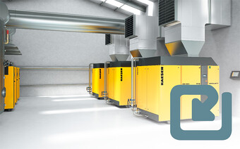 Recuperação de calor para utilização do calor residual e ligação a um sistema de conduta de ar