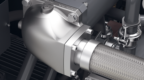 Perdas de pressão reduzidas graças a entrada e saída de ar otimizadas.