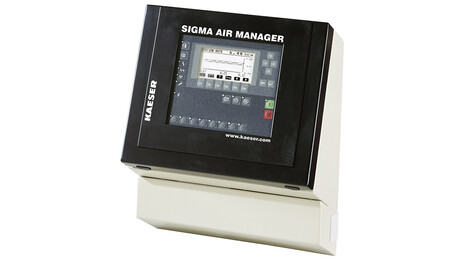 Comando da máquina, de nível superior, Sigma Air Manager da Kaeser Compressores.