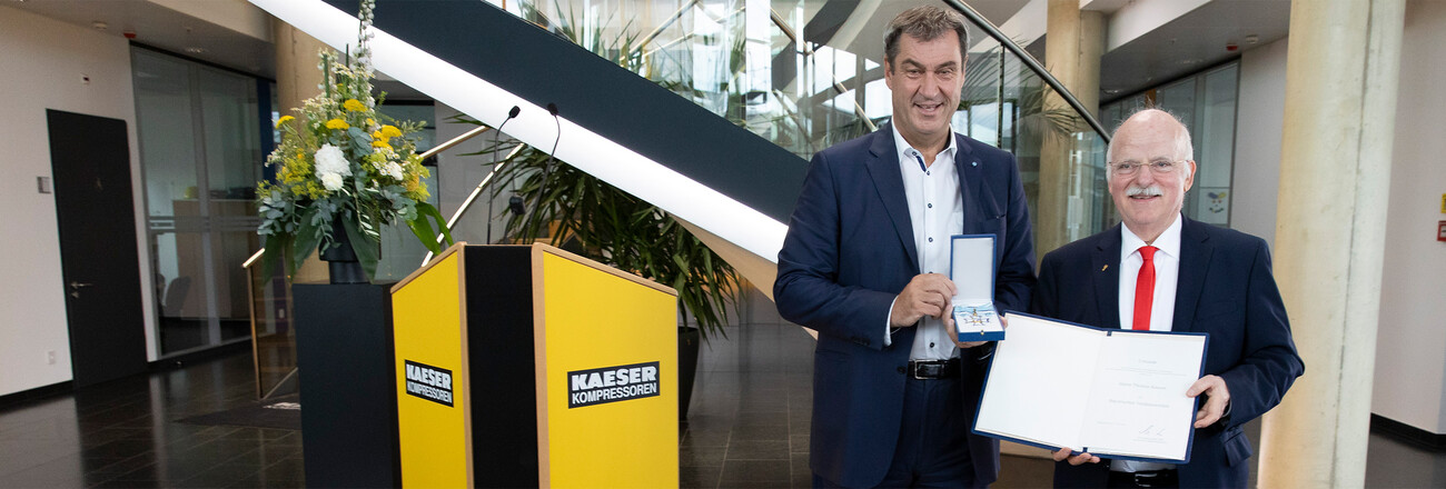 Thomas Kaeser erhält den bayrischen Verdienstorden.