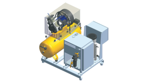 Exemplo de unidade de ar comprimido OEM