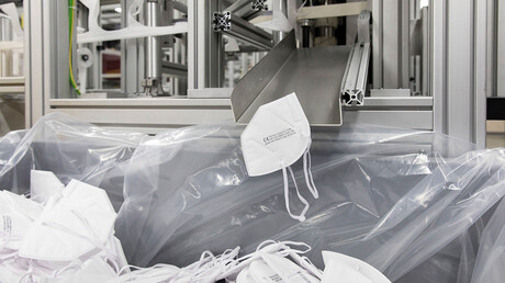 Máscara respiratória FFP-2 concluída.