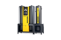 Secador por adsorção em combinação com adsorvente de carvão ativo para ar comprimido tecnicamente isento de óleo.