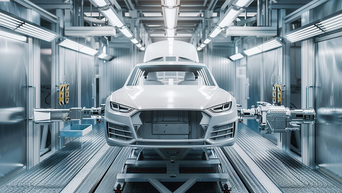 A carroçaria foi limpa com água quente proveniente da recuperação de calor.