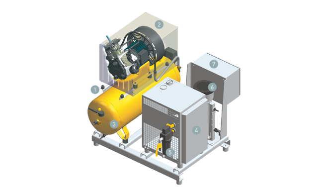 Compressor de pistsão com transmissão direta